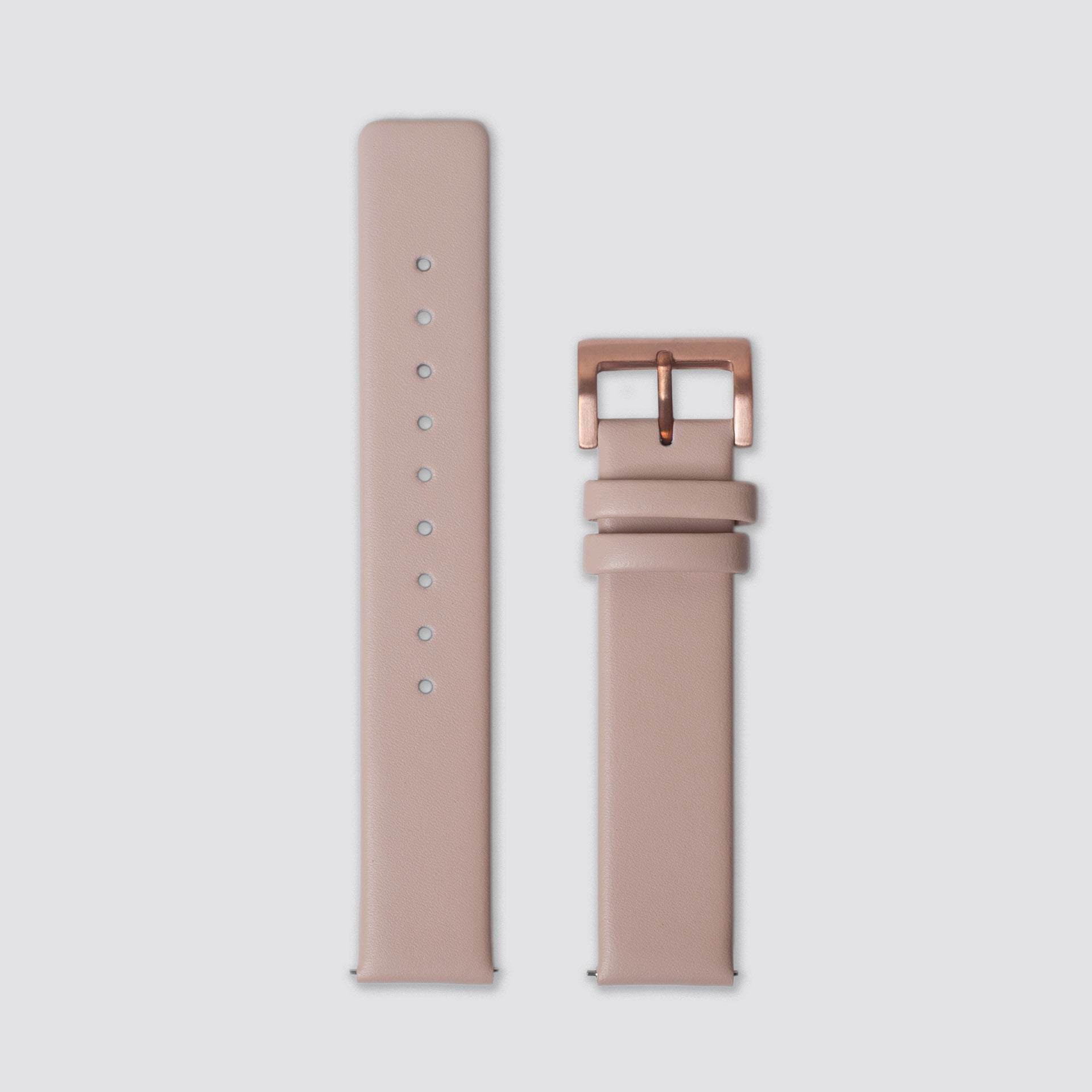 White leather watch strap hotsell with rose gold buckle